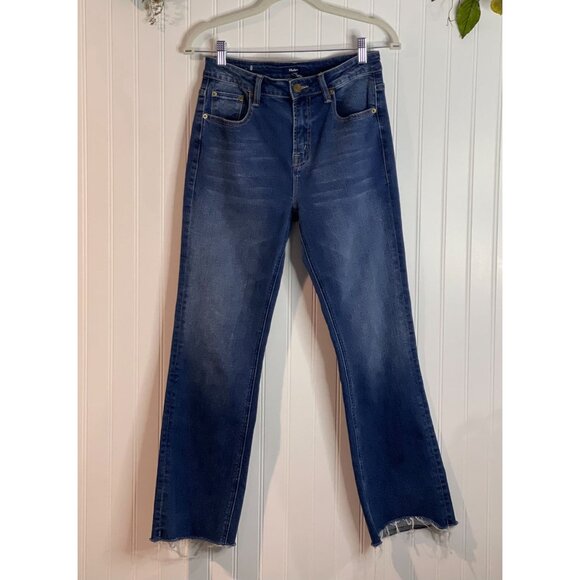 Hatlev Pants - Hatlev Womens Blue Denim Jeans Size 28 With Frayed Hem & Front Pockets